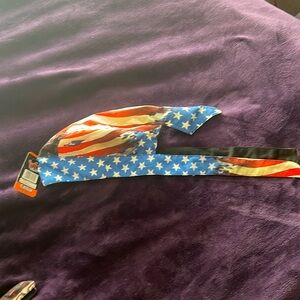 Wild wear Premium Head wrap Hi-Way Distributing red white and blue